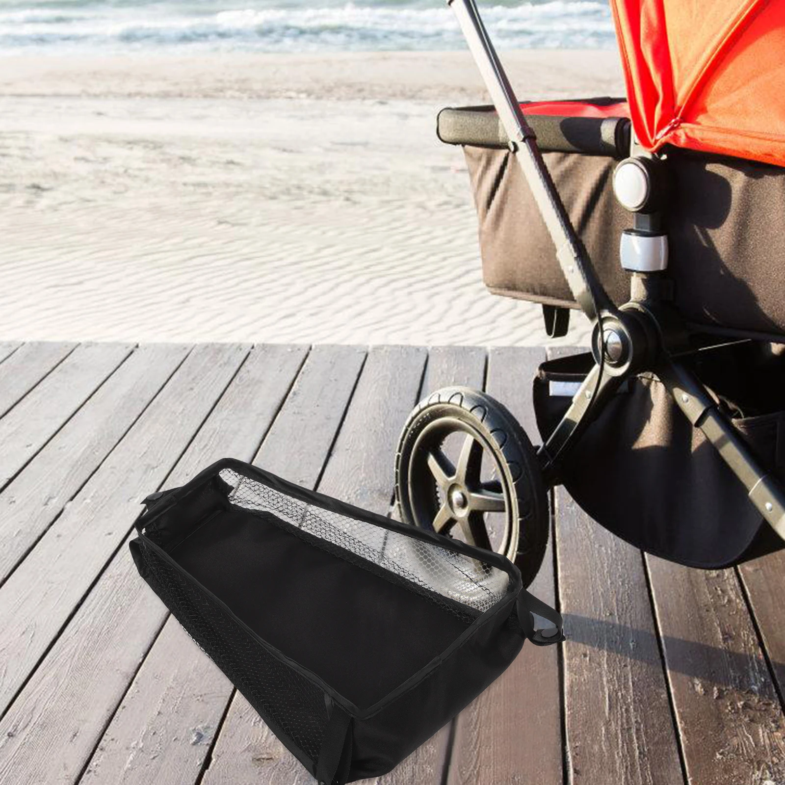 

Подвесная сумка-органайзер для детской коляски, большая вместительная прочная полиэстеровая корзина для подгузников, бутылочек