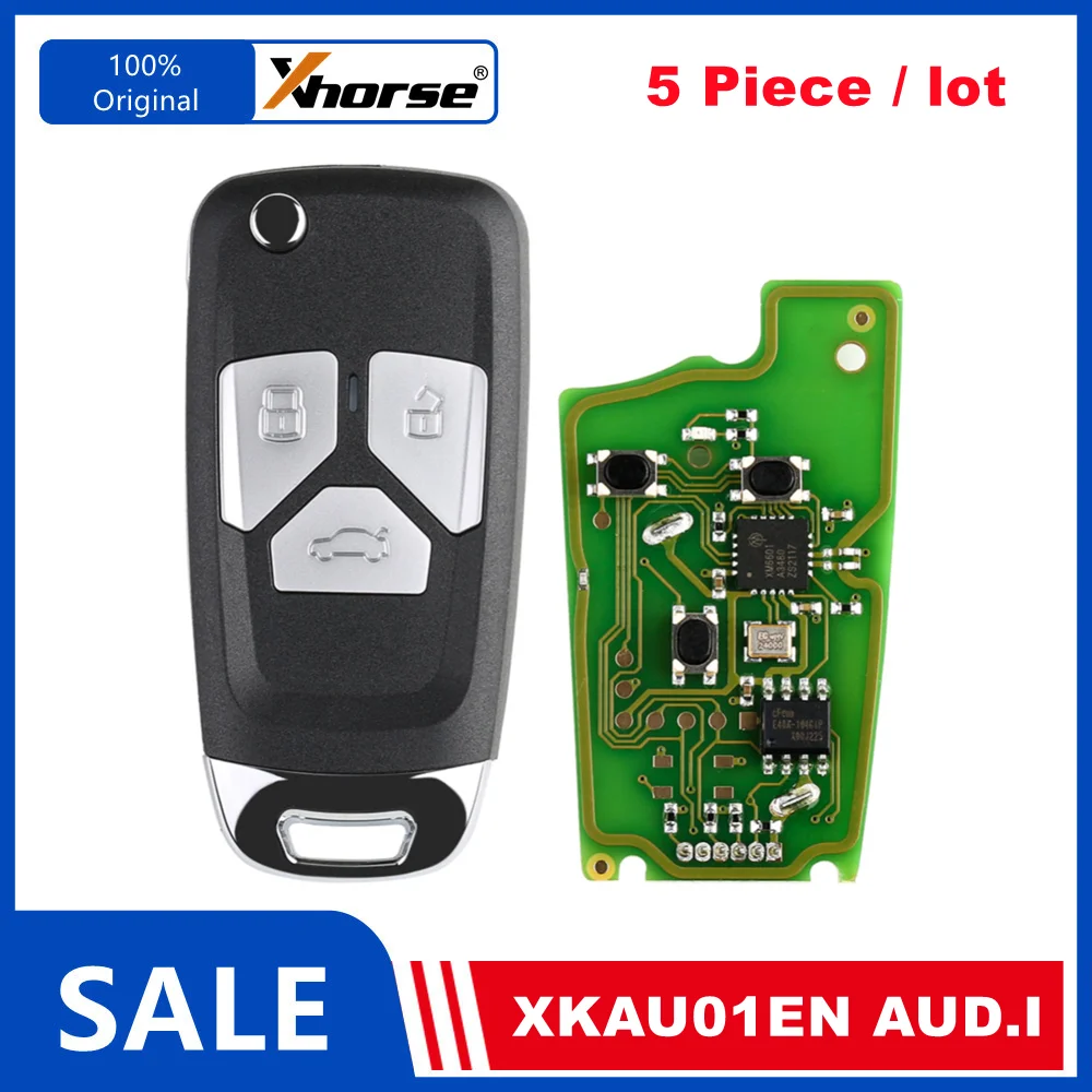 

5 Piece XHORSE XKAU01EN AUD.I Style XK SeriesVVDI Wire Remote English Version