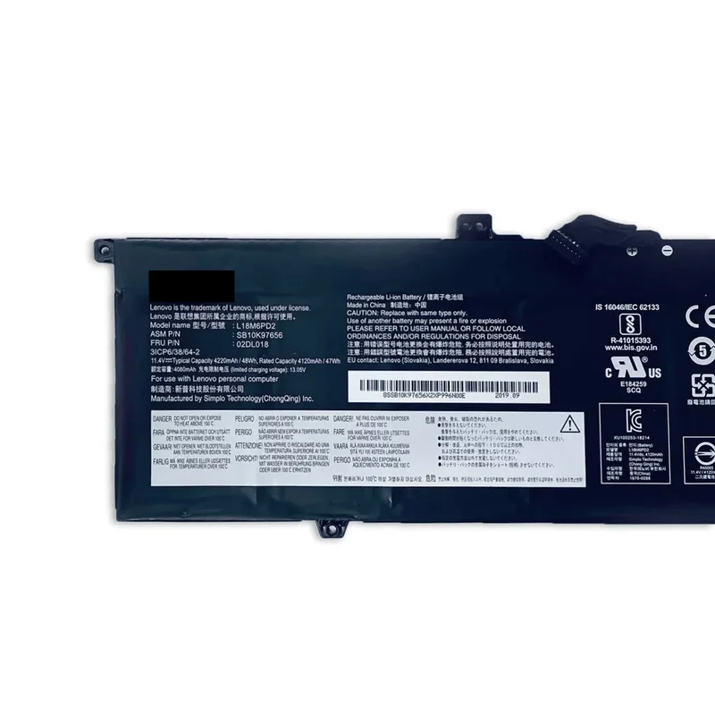 Brand New L18M6PD2 Battery Applicable Thinkpad X390 X395 L18C6PD2 L18C6PD1 02DL01