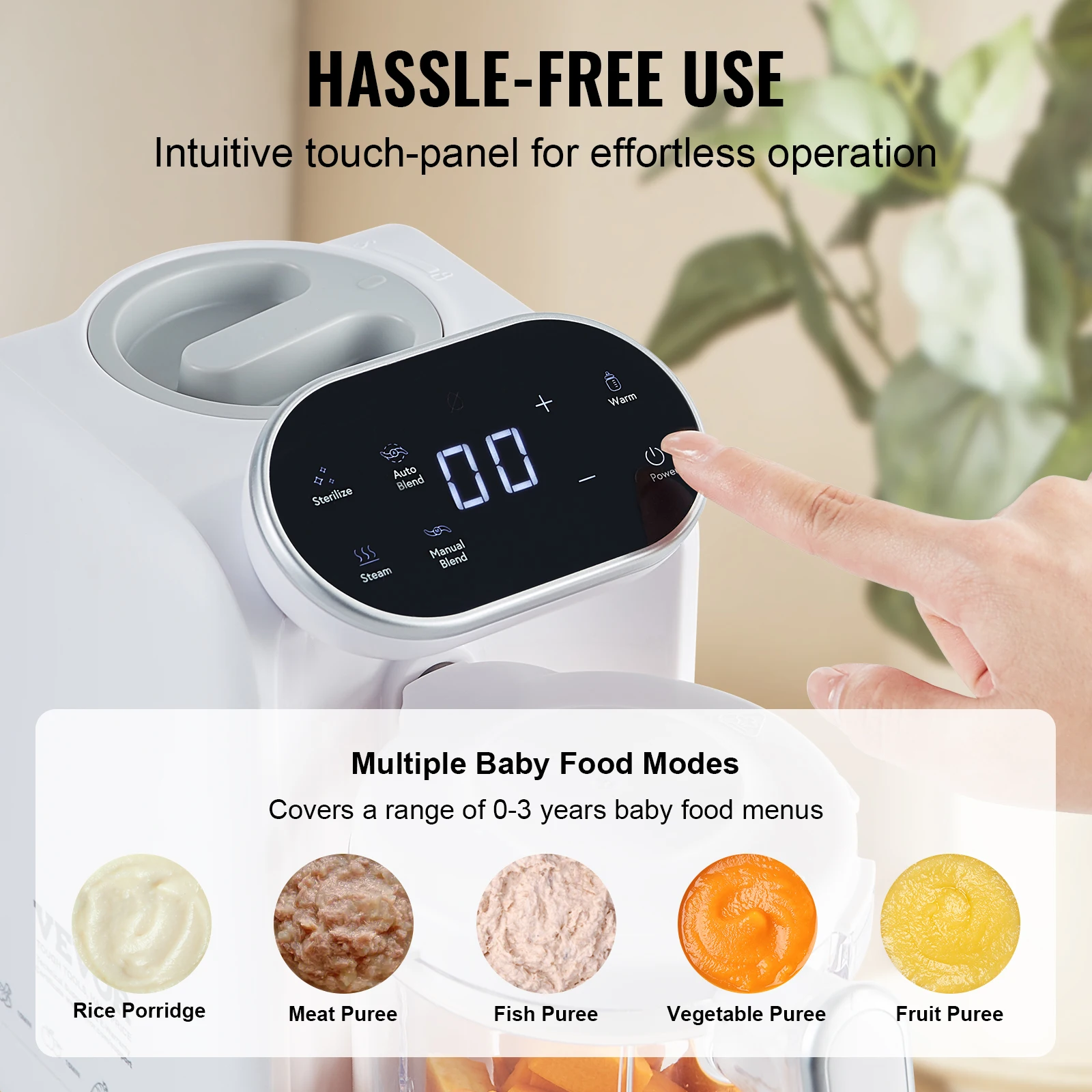 Baby Food Maker 430W with 750 - Baby Food Blender And Steamer recension och pris