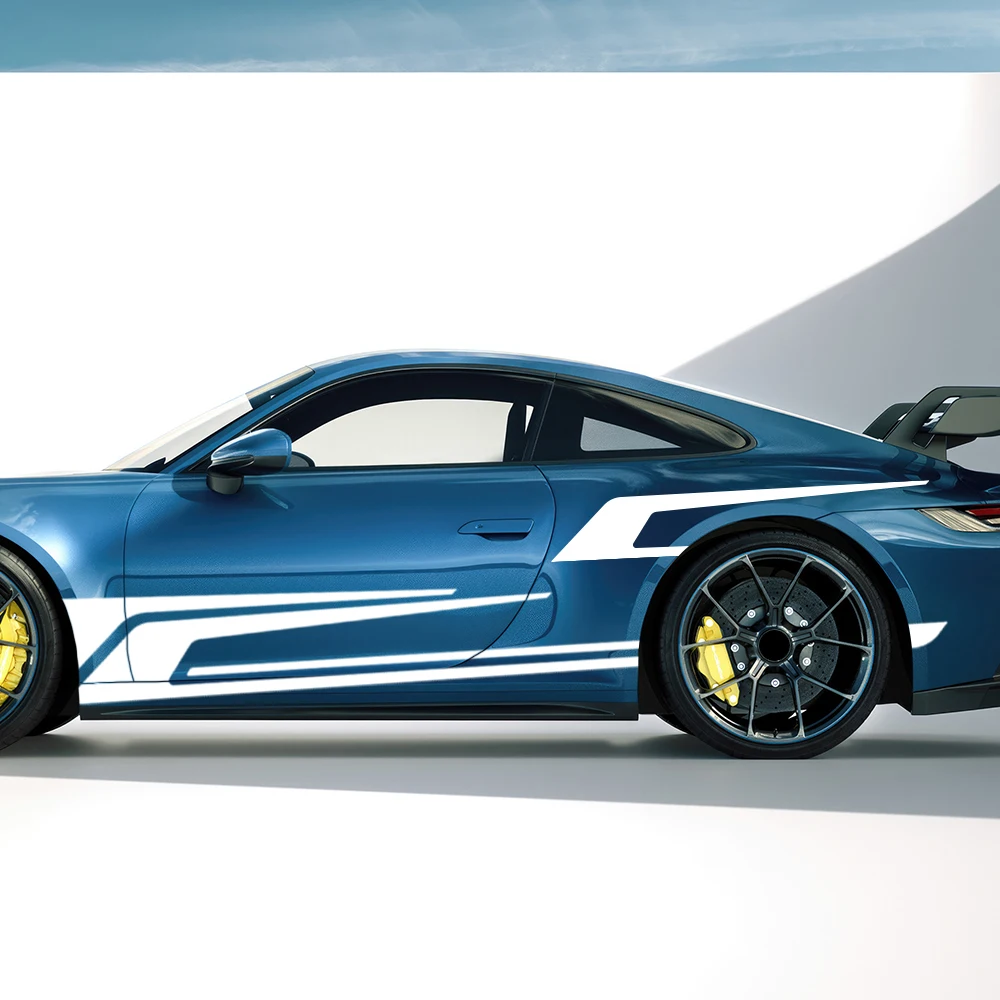 

Car Stickers Auto Door Side Sport Stripes Decoration Vinyl Decals Waterproof Self-Adhesive Motorcycle Auto Body Film Accessories