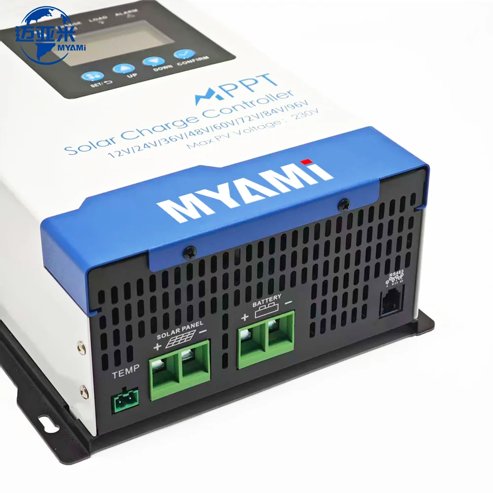 MYAMi 120A 30A 60A 12V 24V 36V 48V 60V 72V Off-grid Solar System Battery Charge RS485 Mppt PV 150V 230V Solar Charge Controller