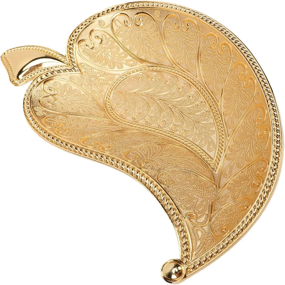Decorative Zinc Alloy Leaf Tray Sturdy Leaf Shaped Serving Platter Embossed Raised Edge Construction Fruit Plate For Vanity