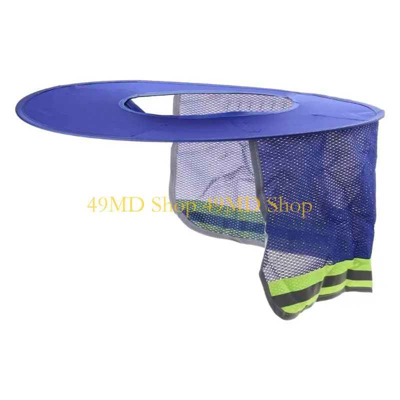 49MD Summer Sun Shade High Visibility Reflective Sun Protective Hard Hat-Visor