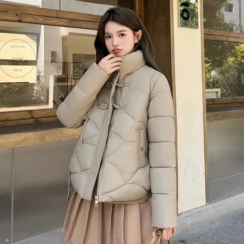 2024 New Women's Winter Jacket Snow Wear Coats Down Cotton Padded Short Coat Female Fashion Oversize Loose Casual Puffer Parkas