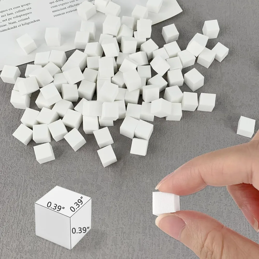 100 Pcs Soft Sponges for Ombre and Nail Art, Complete Set with Pen and Storage Box, Ideal for Home and Salon Use