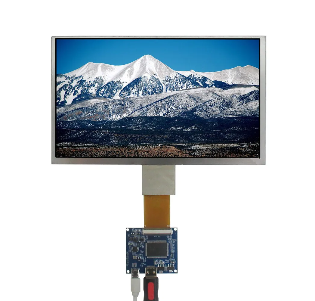 9 Inch 1024*600 LCD Screen Display Monitor With Driver Control Board Mini HDMI-Compatible For Lattepanda,Raspberry Pi Banana Pi