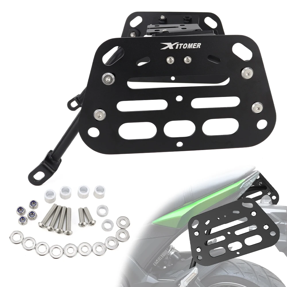 Fit For Kawasaki Z125 / Z125 Pro 2016-2026 Motorcycle Saddlebag Support Bars Mounting Brackets Side Luggage Rack Pannier Racks