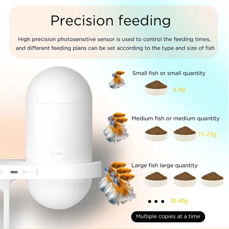 Vacation-Ready Smart Fish Feeder With Camera: Automatic Food Dispenser Controlled Via Wifi For Aquarium Tanks