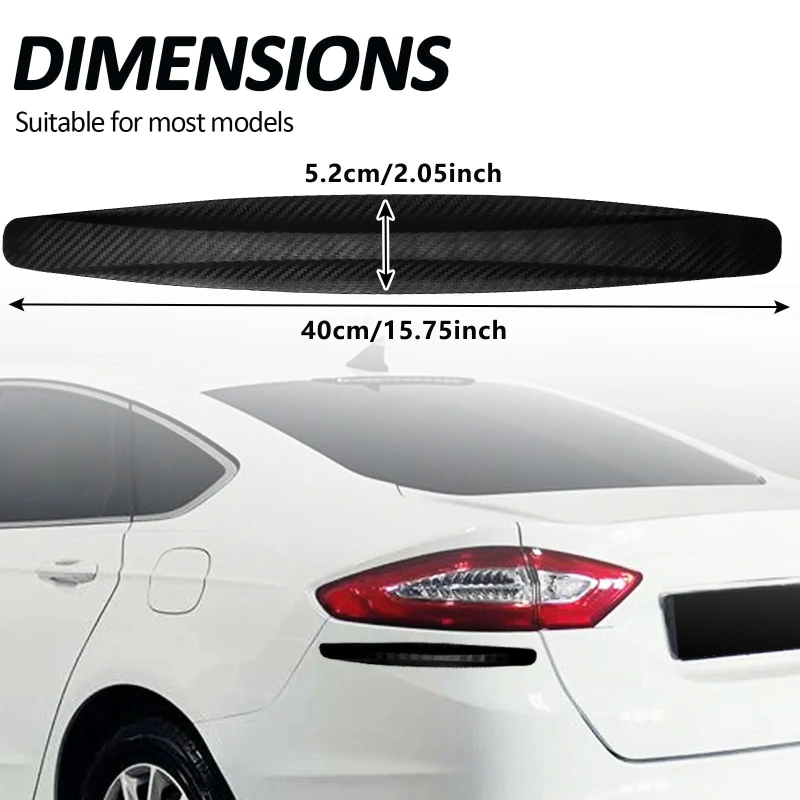 Car Anti-Collision Patch Bumper Guard Strip Anti-Scratch Bumper Protector Trim Universal for Car SUV Pickup Truck Door Protector