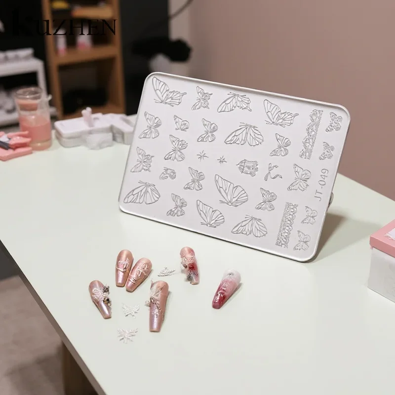 Forma Silikonowa Motyle Graffiti Linie Abstrakcyjna Sztuka Piękno Zdobienia Paznokci DIY Narzędzie Rękodzielnicze Serce Miłości Sweter Krata Forma Silikonowa