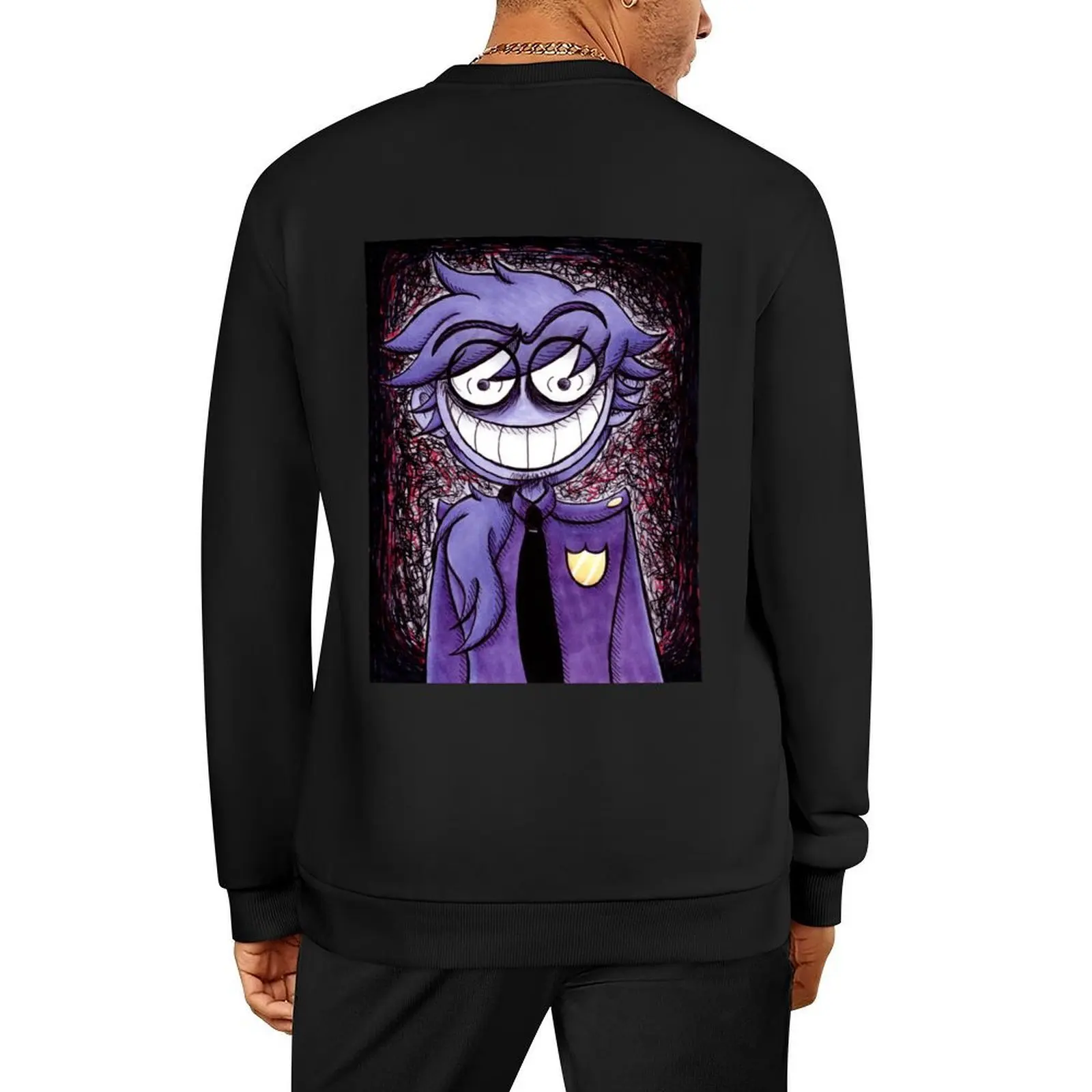 

Purple Guy - William Afton - Smile Pullover men's coat japanese style fashion men winter clothes sweatshirt for men