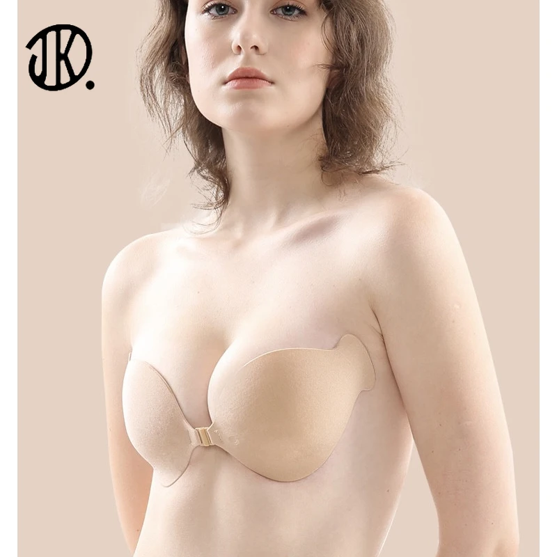 

Female Invisible Silicone Bra Cover Push Up Fishbone Shape Breast Lift Up Bra No Strap Sticker Nipple Lady Adhesive Chest Paste