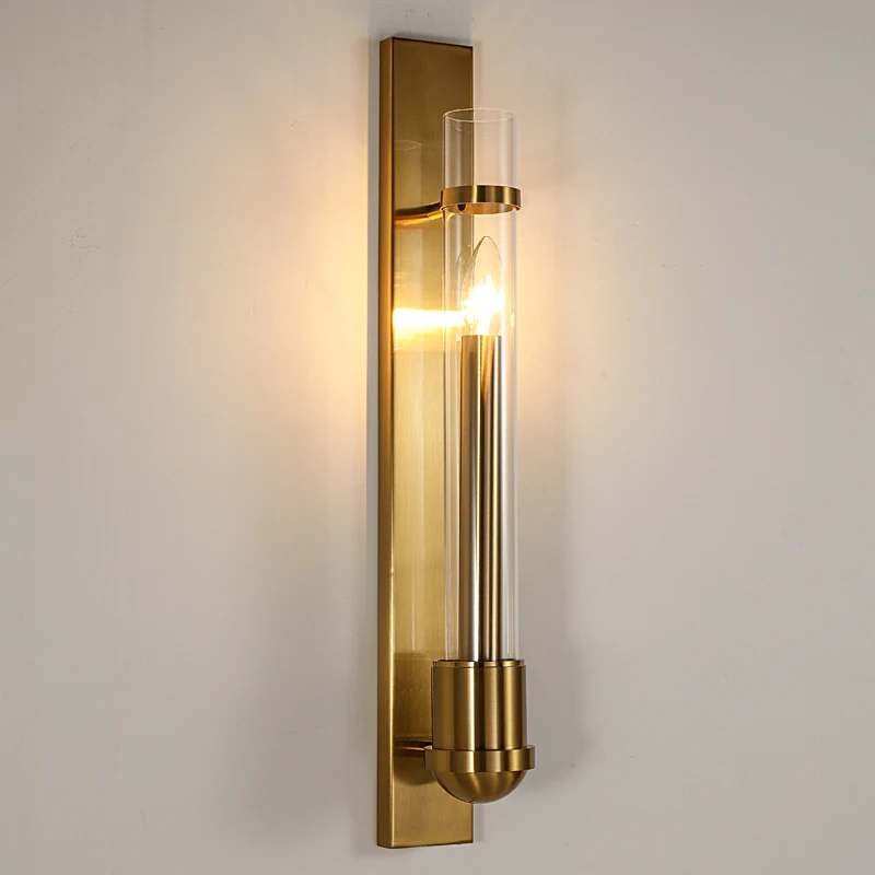 

Postmodern American Style Wall Lamp Indoor Golden Decorative Lamp Living Room Aisle Stair Wall Lamp Bedside Lamp Hotel Wall Lamp