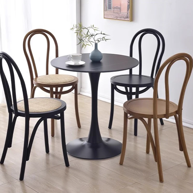 Dining Wooden Chair Kitchen Rattan Accent Outdoor Waiting Chair Hotel Restaurant Sillas Para Comedor Dining Room Sets Furniture