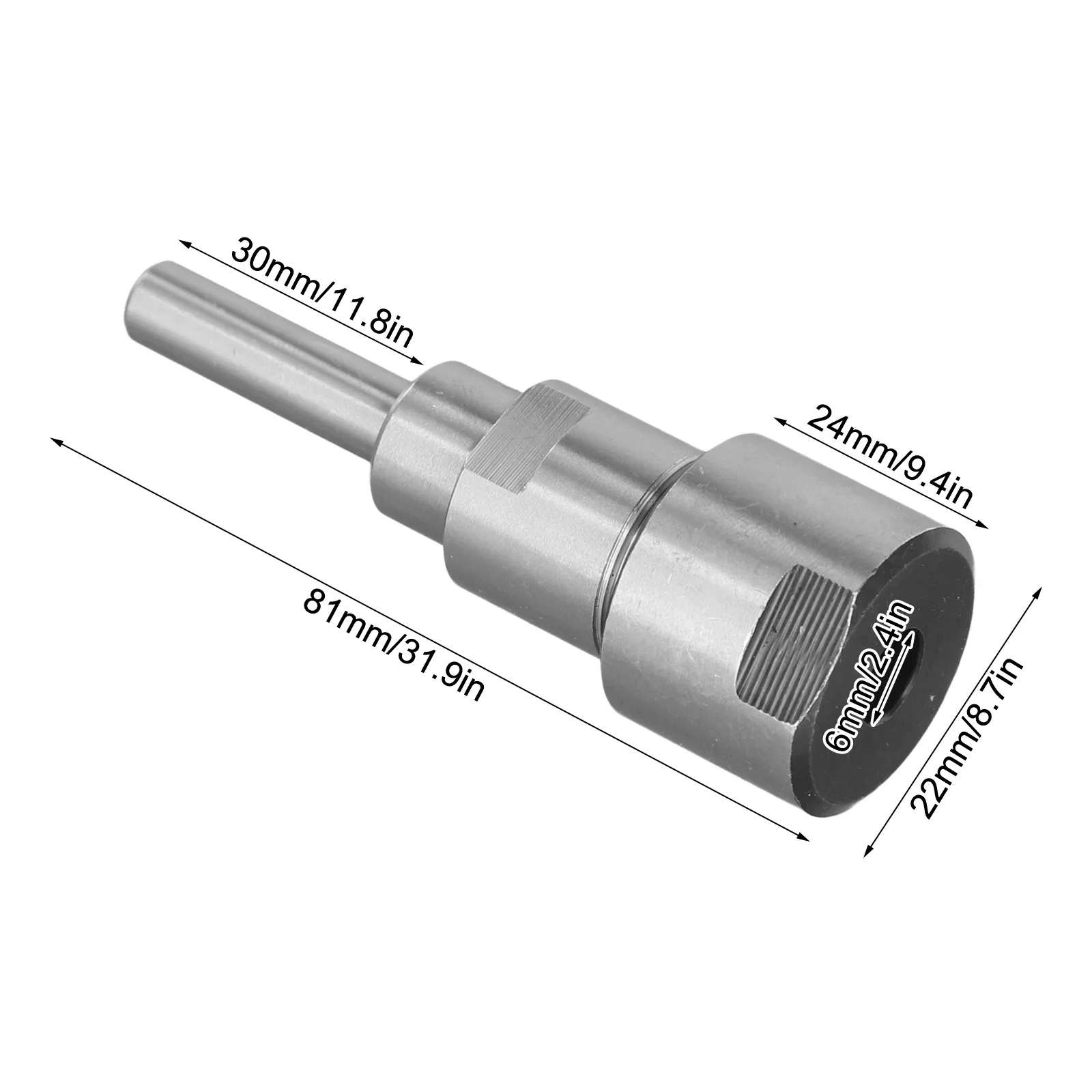 Router Collet Extension Rod Router Bit Adapter Extender For 1/4in 8mm 6mm Shank High Quality Bits Milling Cutter For Wood