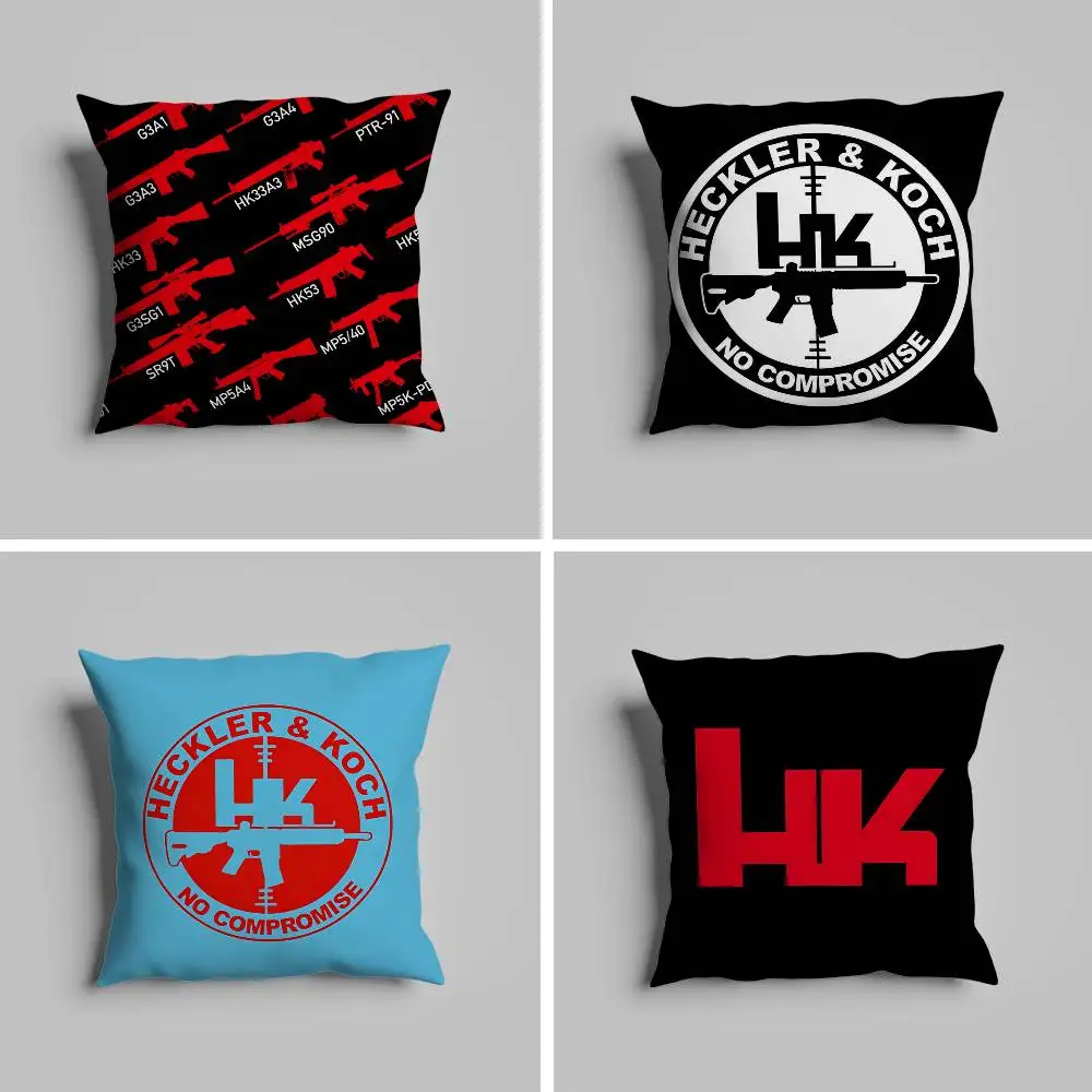

H-Heckler-K-Kochs Firearms Pillow Case For Car Pillows 60x60 Cushions Luxury Double Sided Cover Home And Decoration Sofa 30x30