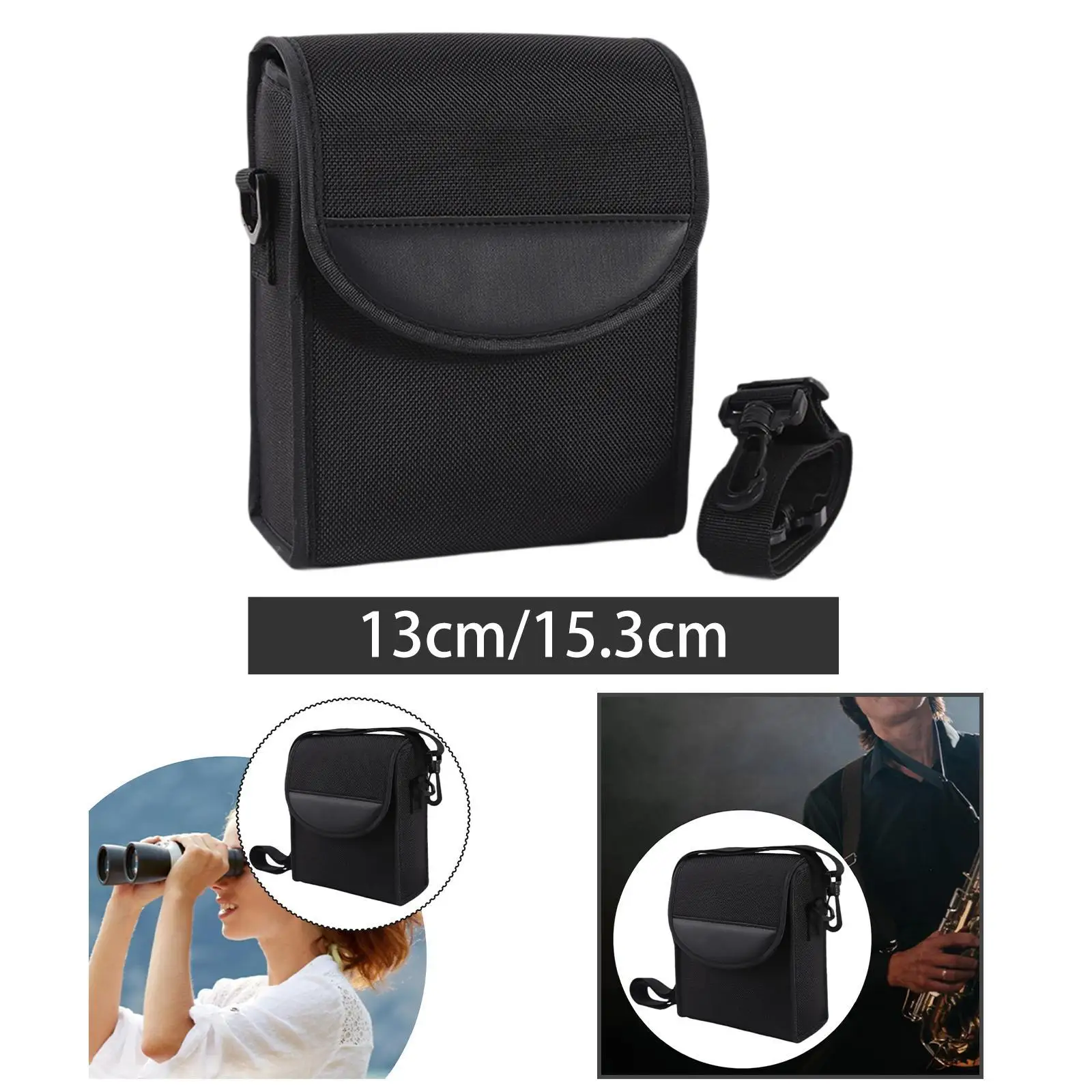High Capacity Binocular Bag Cushioned Organizer for Professional and Powerful Binoculars Outdoor Adventure Birdwatching Gear