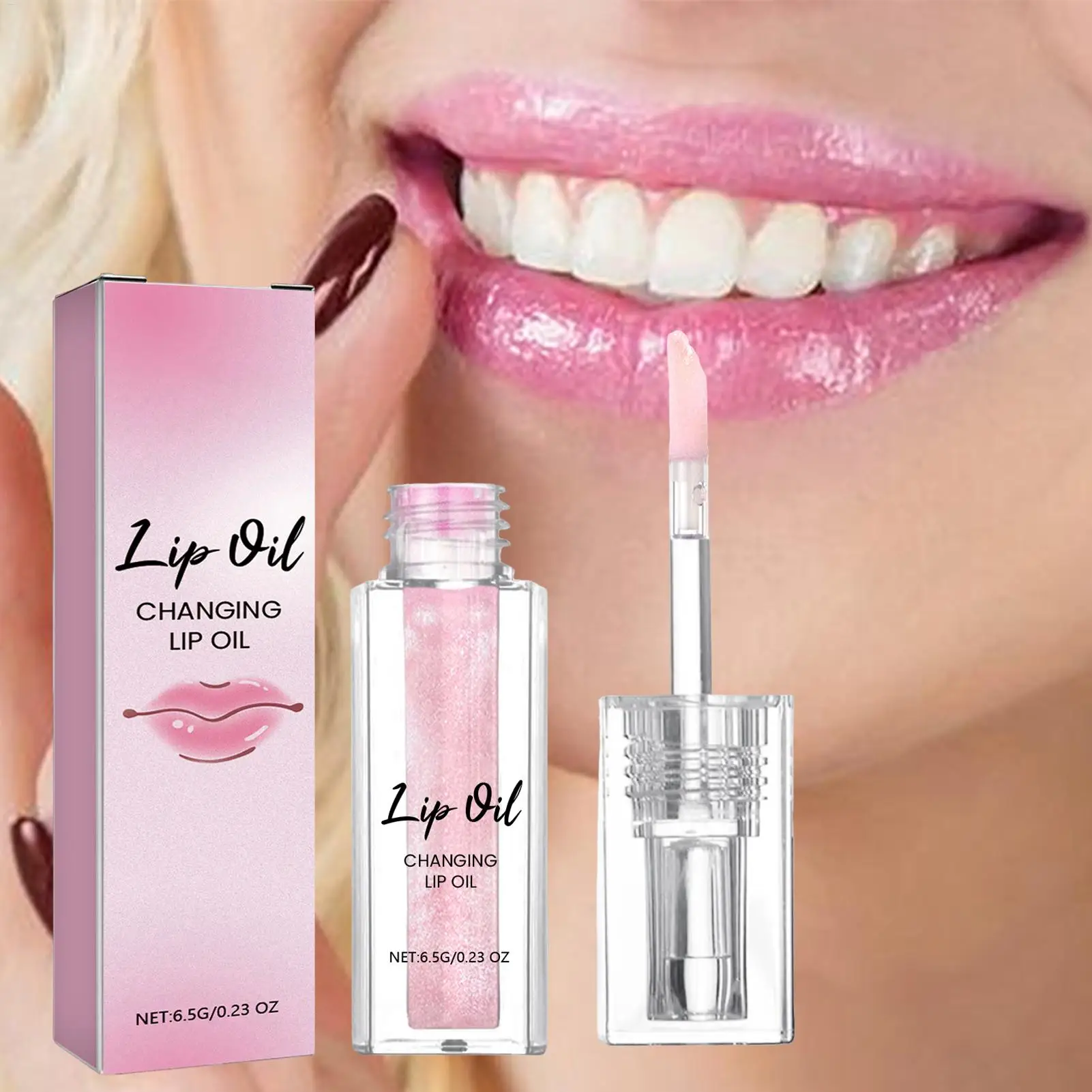 1pc Crystal Jelly Lip Grow Oil per rossetto Lip Oil idratante Lip Serum Tint Lips Care Makeup Cosmetic