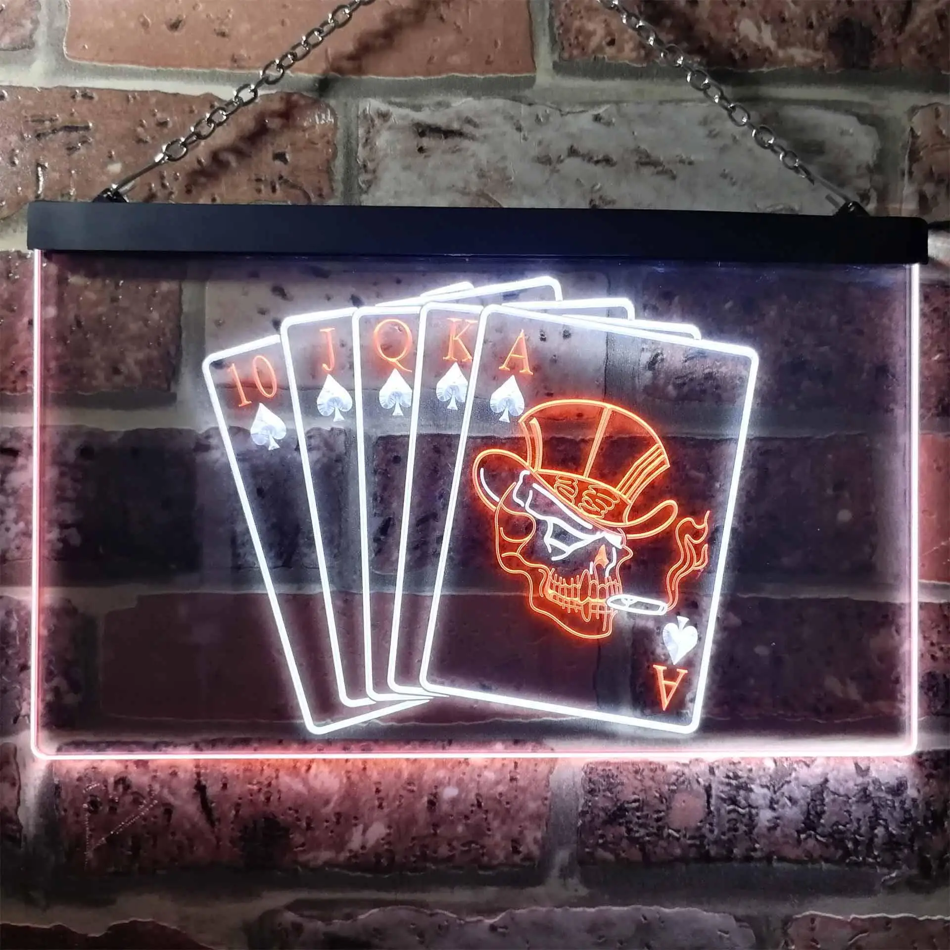 

Карты Royal Flush, двухцветная светодиодная неоновая вывеска st6-i0942