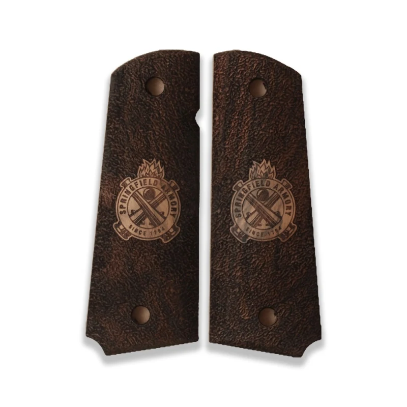 KSD Brand Colt 1911 - Ambicut Compatible Walnut Grips Stripled(Full)