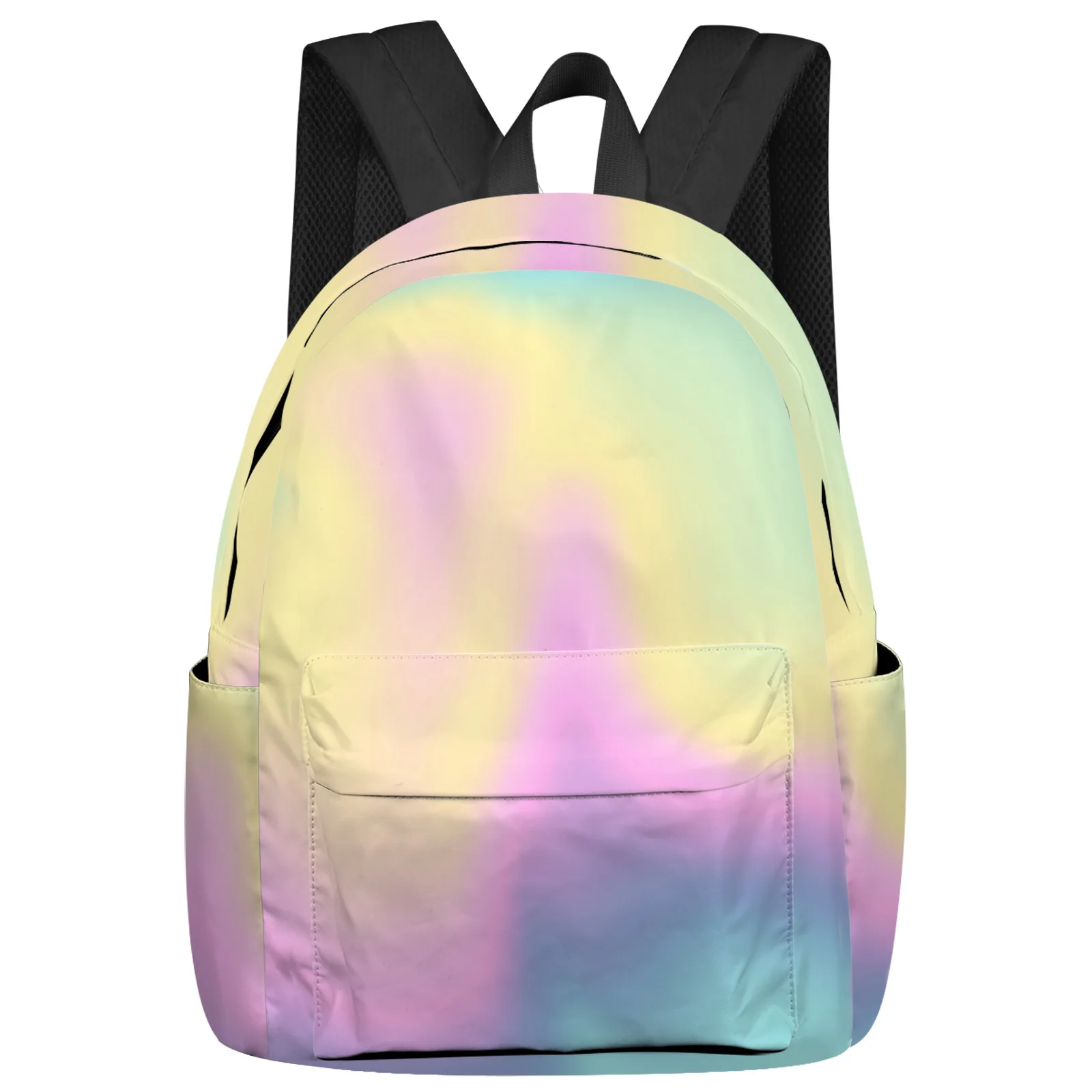 

Pink Purple Yellow Teal Green Gradient Women Man Backpacks Waterproof School Backpack For Student Boys Girls Bags Mochilas