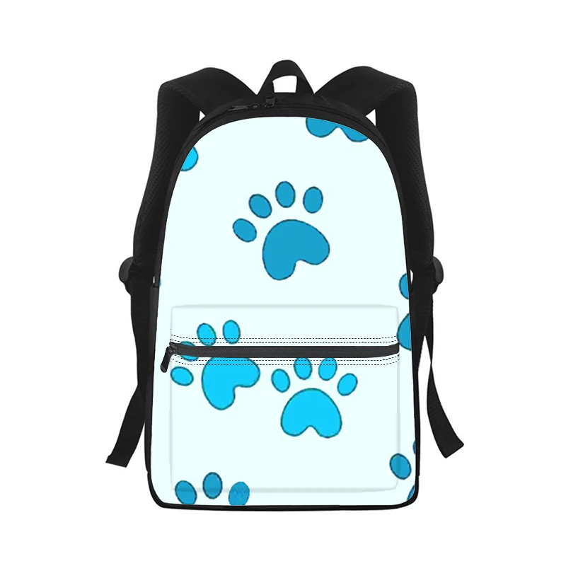 Dog Footprint Paw Men Women Backpack 3D Print Fashion Student School Bag Laptop Backpack Kids Travel Shoulder Bag