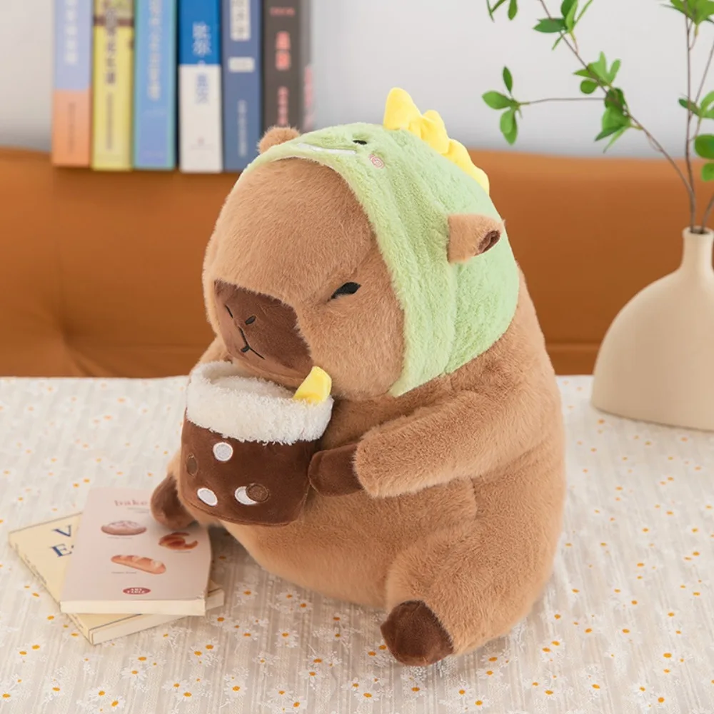 New Capybara Plush Toy Dinosaur Rabbit Bubble 30 40 50cm Stuffed Animals Home Decor Cartoon Fluffy Capibara Dolls for Kids