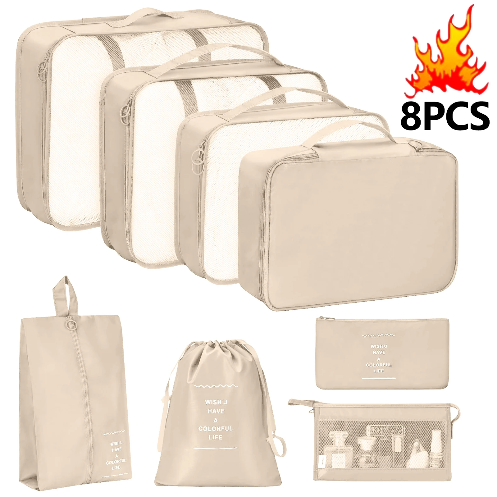 Generic 7-Piece Travel Organizer Packing Cube Set 4