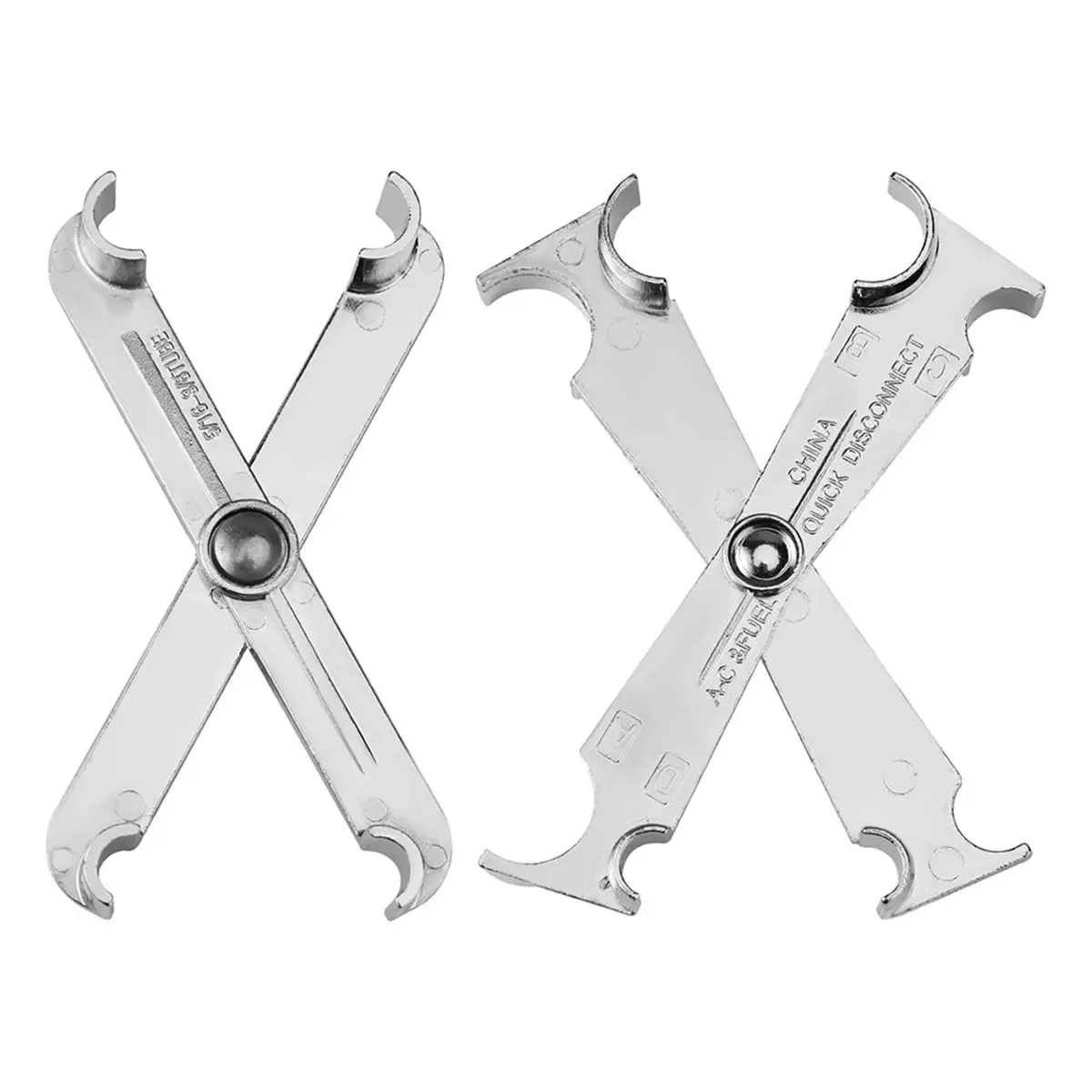 AA05 2pcs Scissor Line Disconnect Tool, 3/4 5/8 1/2 3/8 and 5/16 Inch Filter Tool Filter Removal Tool