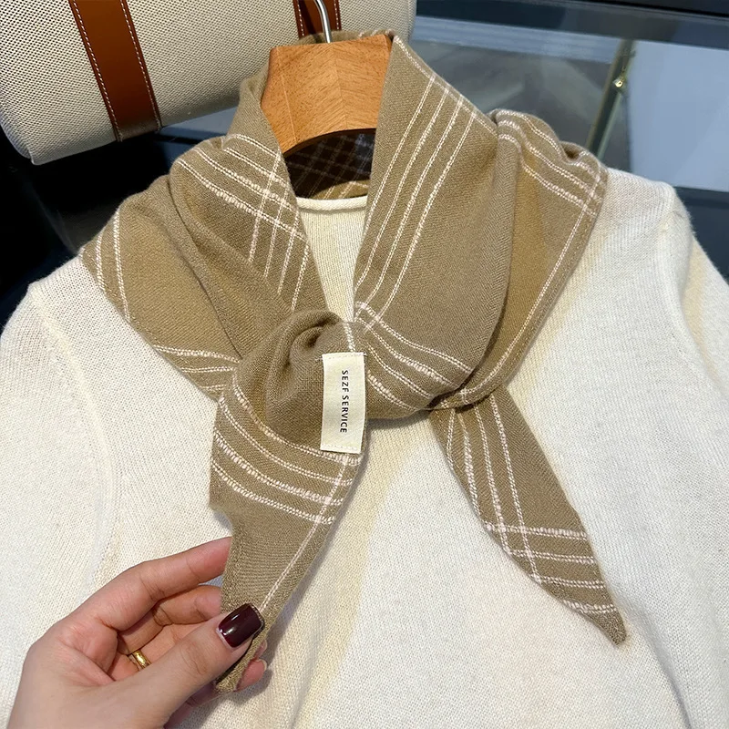 جديد تقليد الكشمير المعين وشاح الراقية شال المرأة الدافئة الحجاب متعددة الوظائف عادية صغيرة الخريف والشتاء