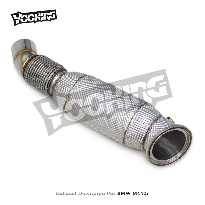 

Racing Exhaust Downpipe For BMW M340i/M440i G20/G22 3.0T 2020-2023 304 Stainless Steel 1.5mm Exhaust Pipe Street Exhaust Header