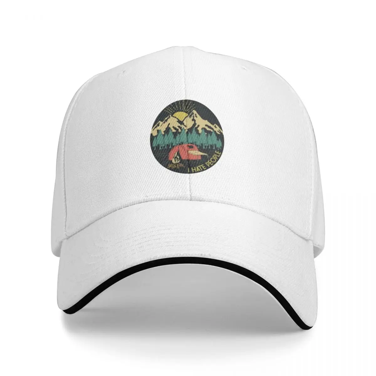 I Hate People Baseball Cap Sports Visor Hats Hip Hop Dad Caps