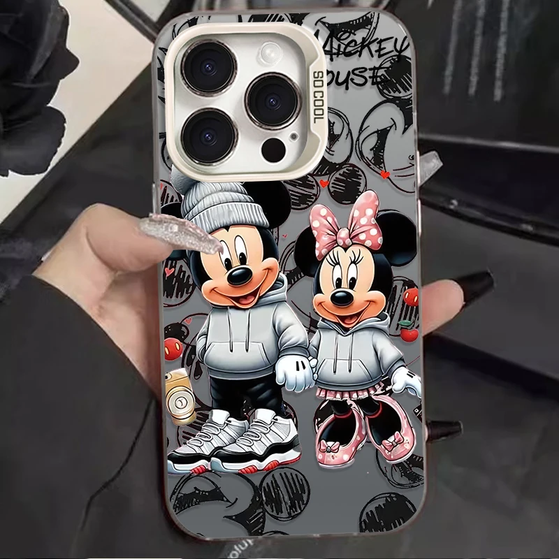 Disney Mickey Minnie Phone Case for Oppo Reno14 Reno13 Reno12 Reno11 Reno10 Reno8 Reno7 Reno6 Reno5 Z F T Pro Plus 4G 5G Cover
