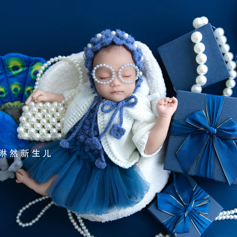 

❤️ Одежда для фотосъемки новорожденных, шапка + платье + жилет, 3 шт./компл., реквизит для детской фотосессии, аксессуары, одежда для съемки, наряды для фотосъемки