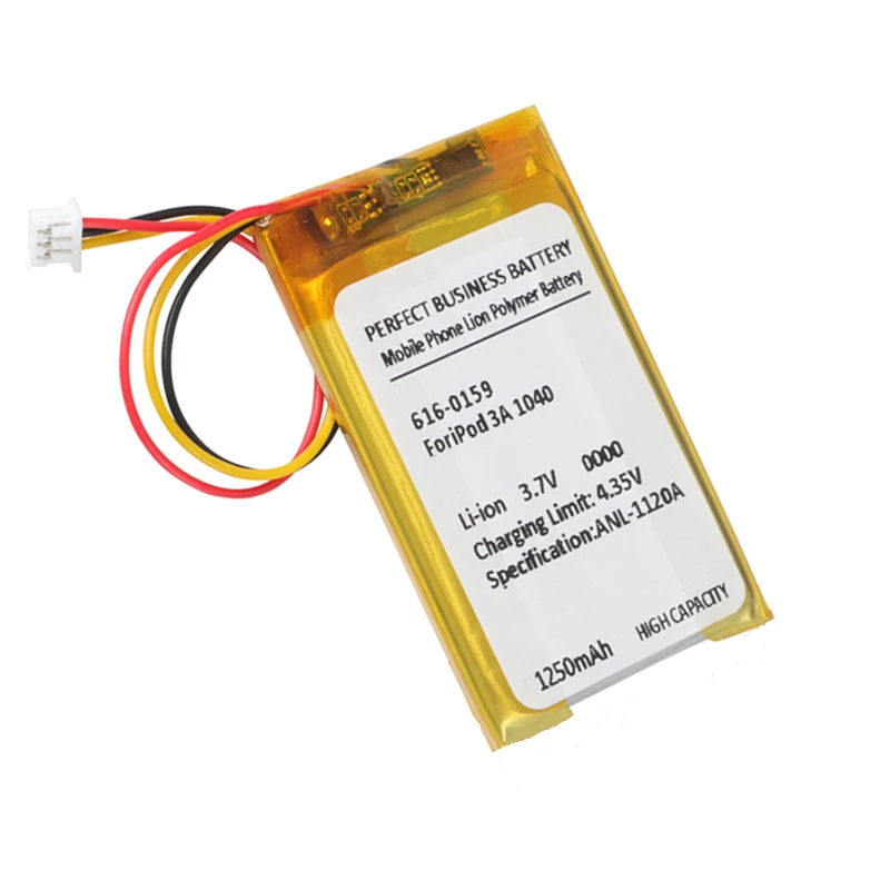 For iPod 3 battery 616-0159 1250mAh Battery For iPod 3 3G 3rd Generation A1040 + Free Tools