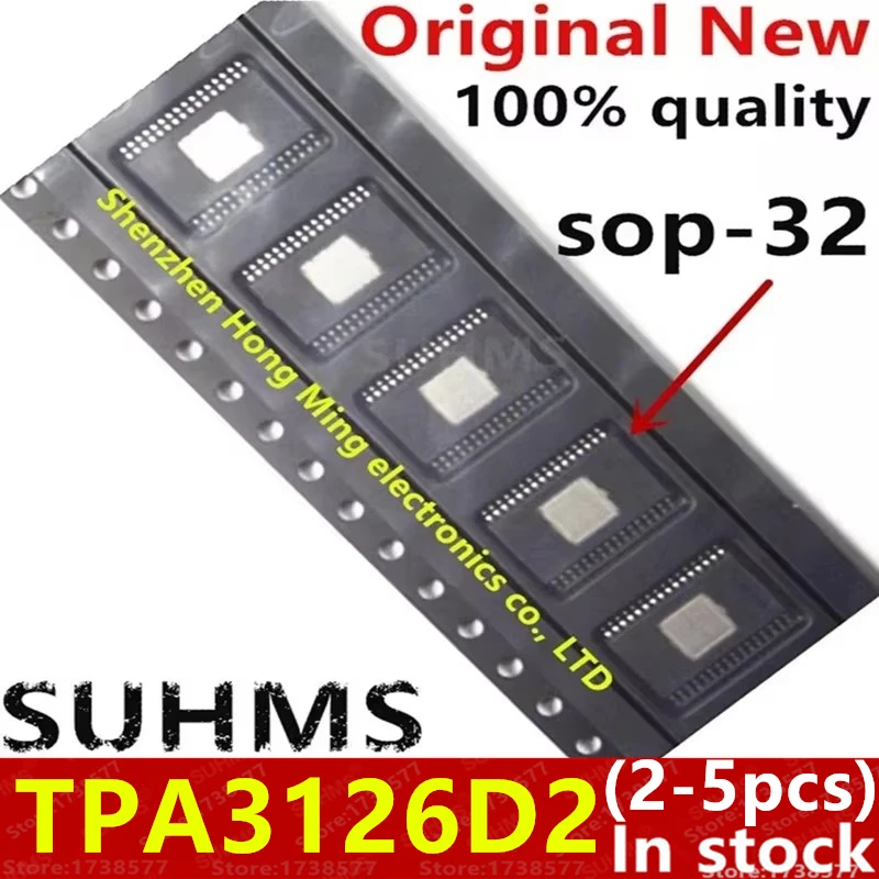 (2-5piece)100% New TPA3126D2 TPA3126D2DADR sop-32