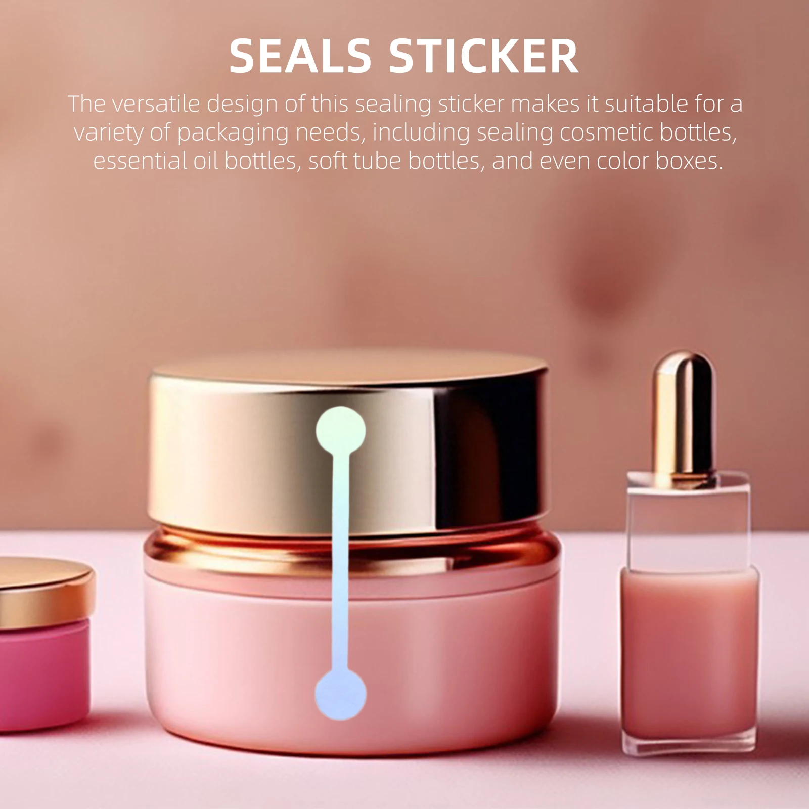 500 قطعة ملصق ختم بولي كلوريد الفينيل ملصقات التعبئة والتغليف ذاتية اللصق لصندوق الزجاجات هدية التفاف صناعة التجميل ملصقات الختم #6