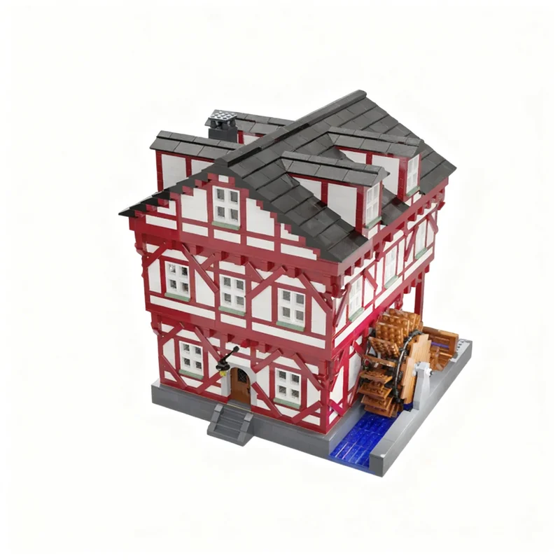 4730pcs MOC Timber-framed Mill Castle Model Building Blocks Christmas Gift Toy DIY Display Craft Creative Education Assemble 3D