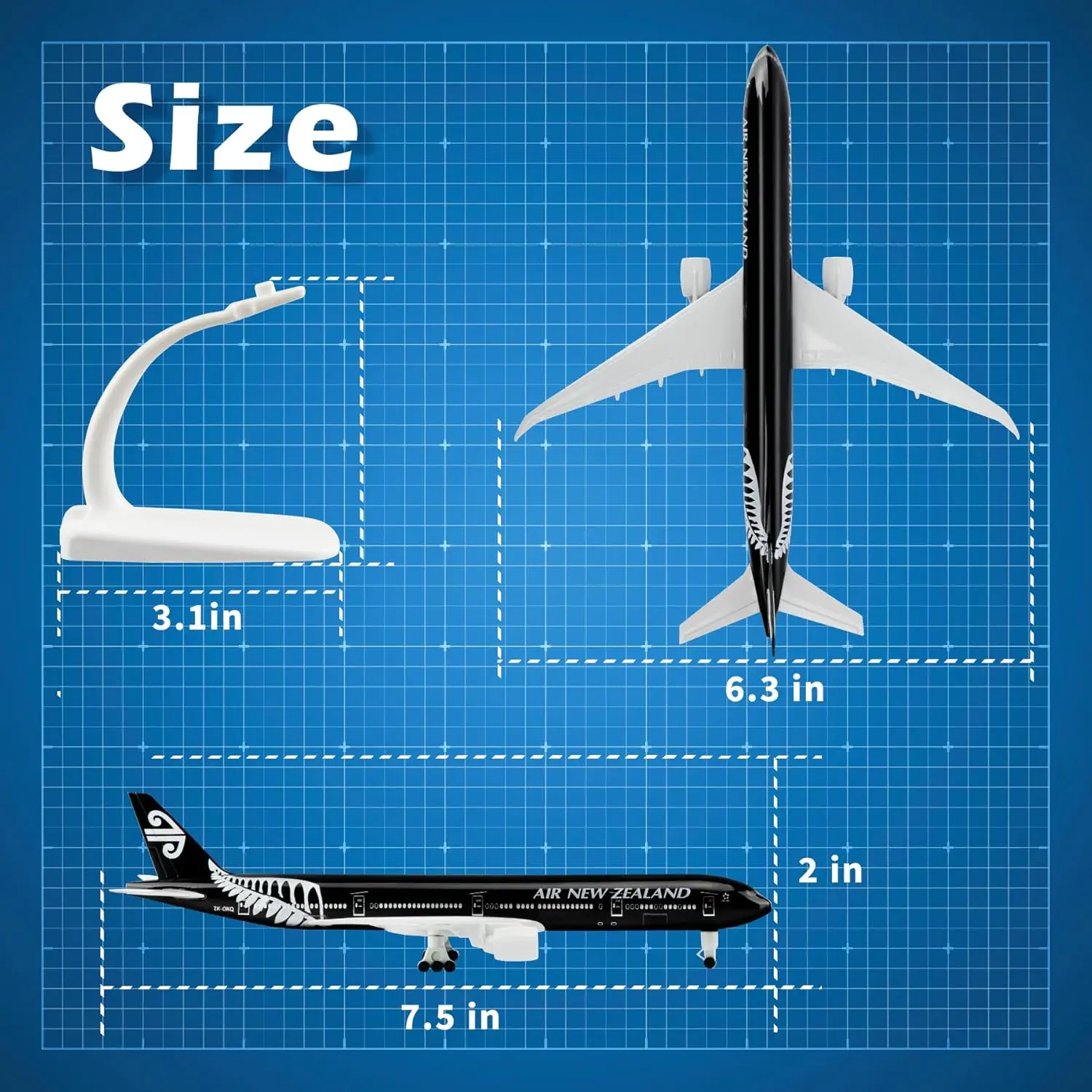 20 سنتيمتر 1/300 مقياس نموذج طائرة دييكاست طائرات نيوزيلندا 777 الخطوط الجوية نموذج طائرة للمجموعات والهدايا #5