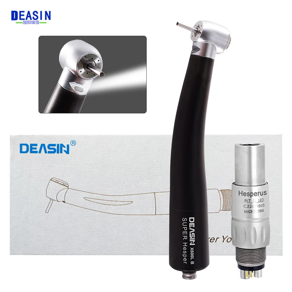 NSK Handpiece kecepatan tinggi, alat perangkai NSK tipe X600L LED optik gigi tipe hitam