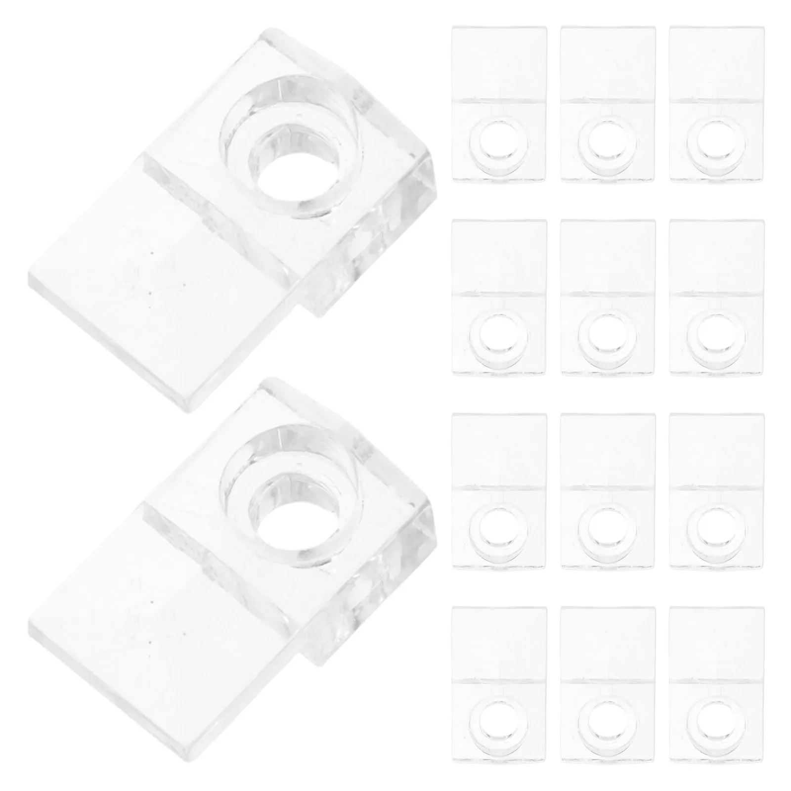 30Sets Mirror Clip Holder Kit Secure Wall Mount Glass Mirror Bracket Adjustable Clips Bathroom Mounting Hardware Retainer