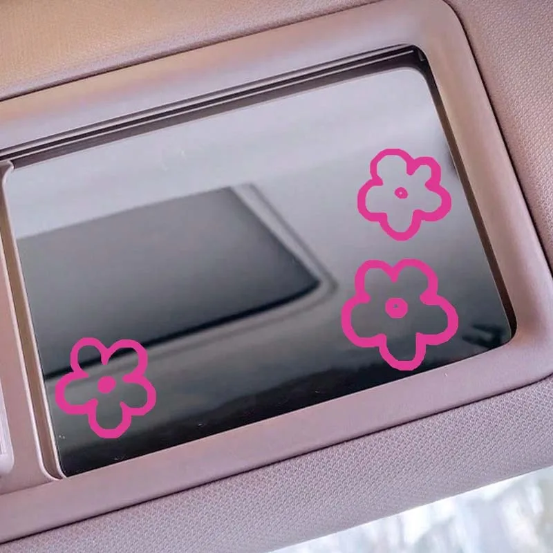 Three flower car stickers 1 piece, car stickers, fun car stickers, enhance visibility and style