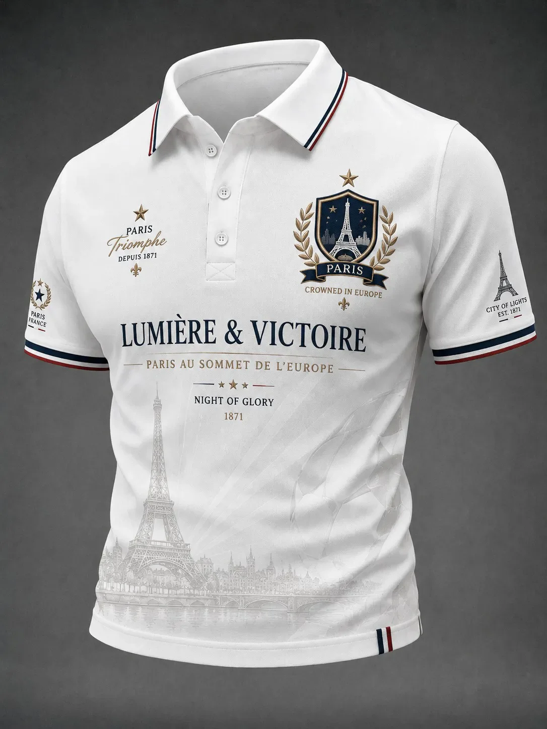2026 Edition French Fans Football Polo Shirt - 3D Print - Comfortable and Breathable - Suitable for Both Men and Women