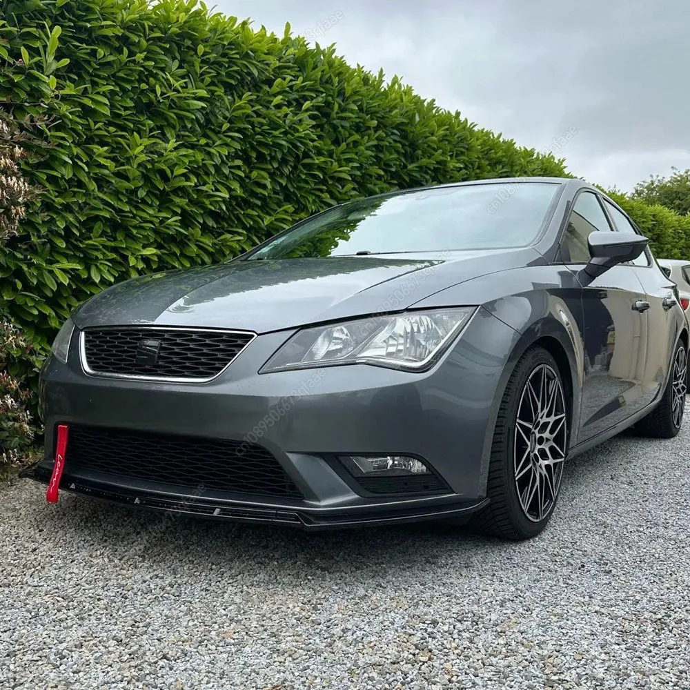 Maxton Style ABS Przedni zderzak samochodowy Splitter do Seat Leon MK3 MK3.5 2012-2019 Bodykits Tuning Spoiler Gloss Black Akcesoria — zdjęcie 2