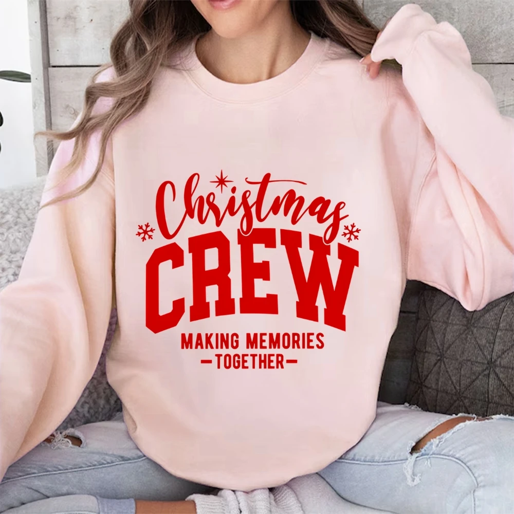 

Christmas Crew 2025 Sweatshirt Christmas Couple Family Friends Matching Long Sleeve Top Women Shirt Gift Sweater Outfits