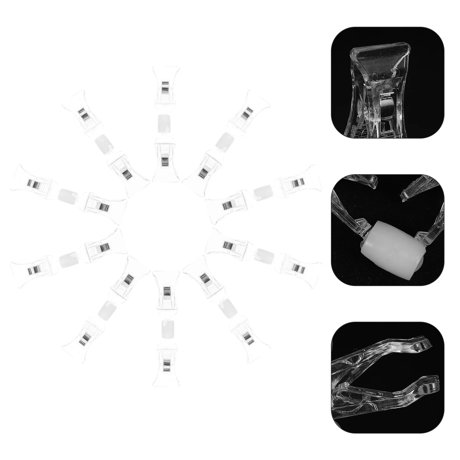 

10pcs Double Sided Clip Merchandise Display Sign Banner Clip For Price Tag Holder Signage Stand Memo Photo Tag Holder Desktop