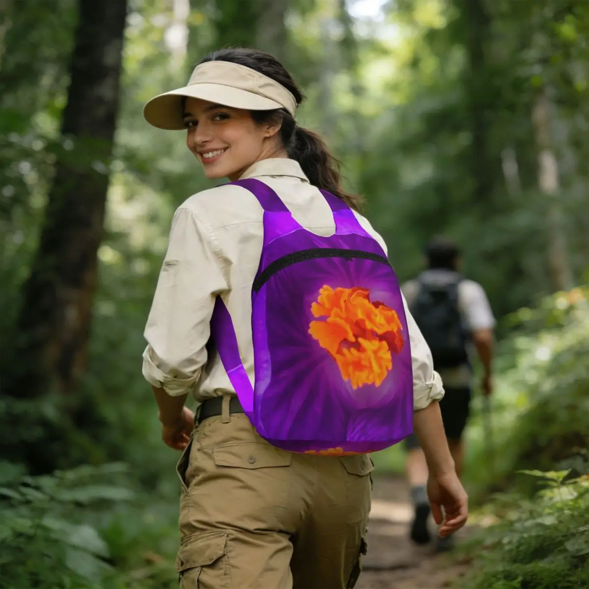 Inside A Crocus Student Backpack School Bag Hiking Travel Daypack for Men Women Storage Bookbag Shoulder Bags