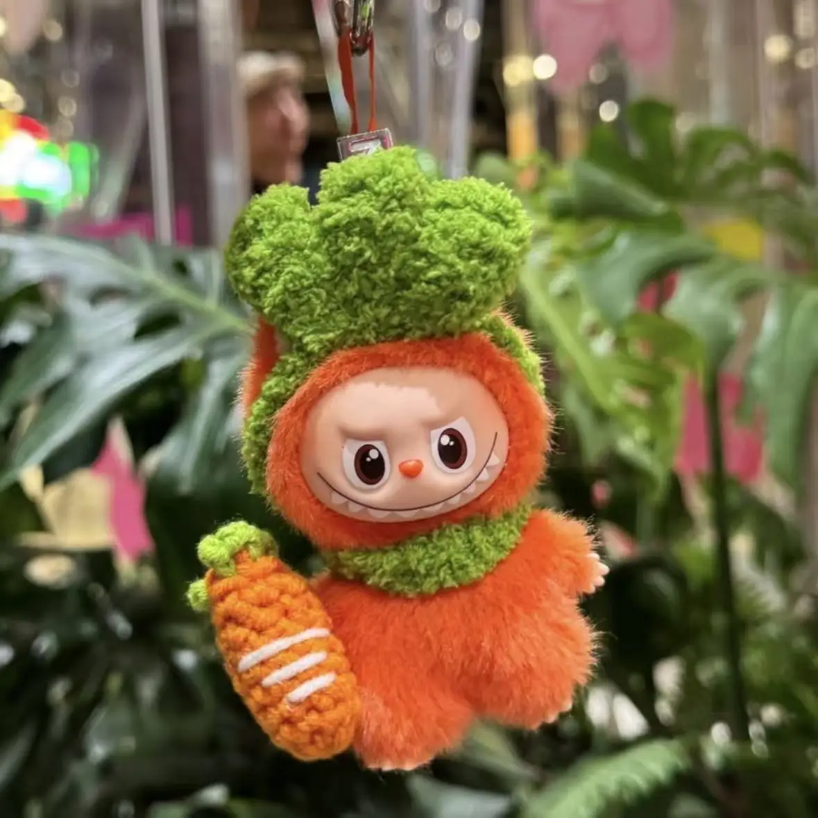 10cm 라부부 인형 당근 플러시 의류 세트 수제 귀여운 장식 라부부 옷 인형 4.0 DIY 장난감 미니 액세서리 선물