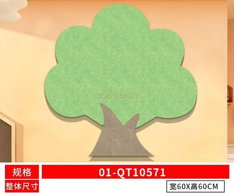 1pcs Felt board wall sticker does not damage the wall decoration cartoon photo wall display background board